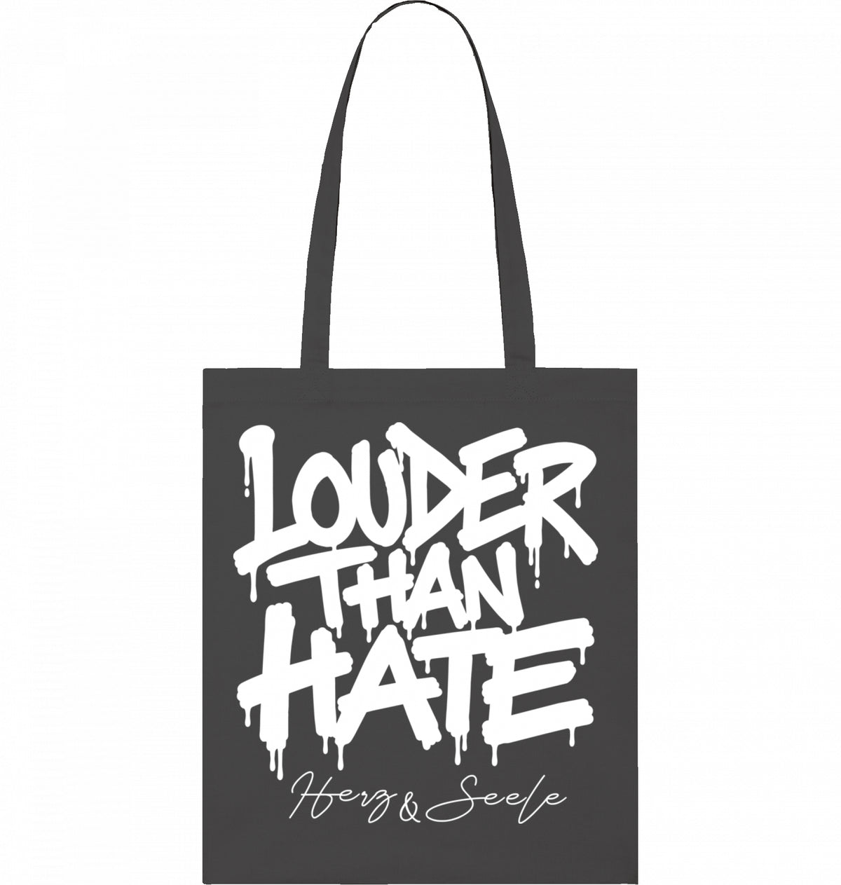 LOUDER THAN HATE – HERZ & SEELE TASCHE